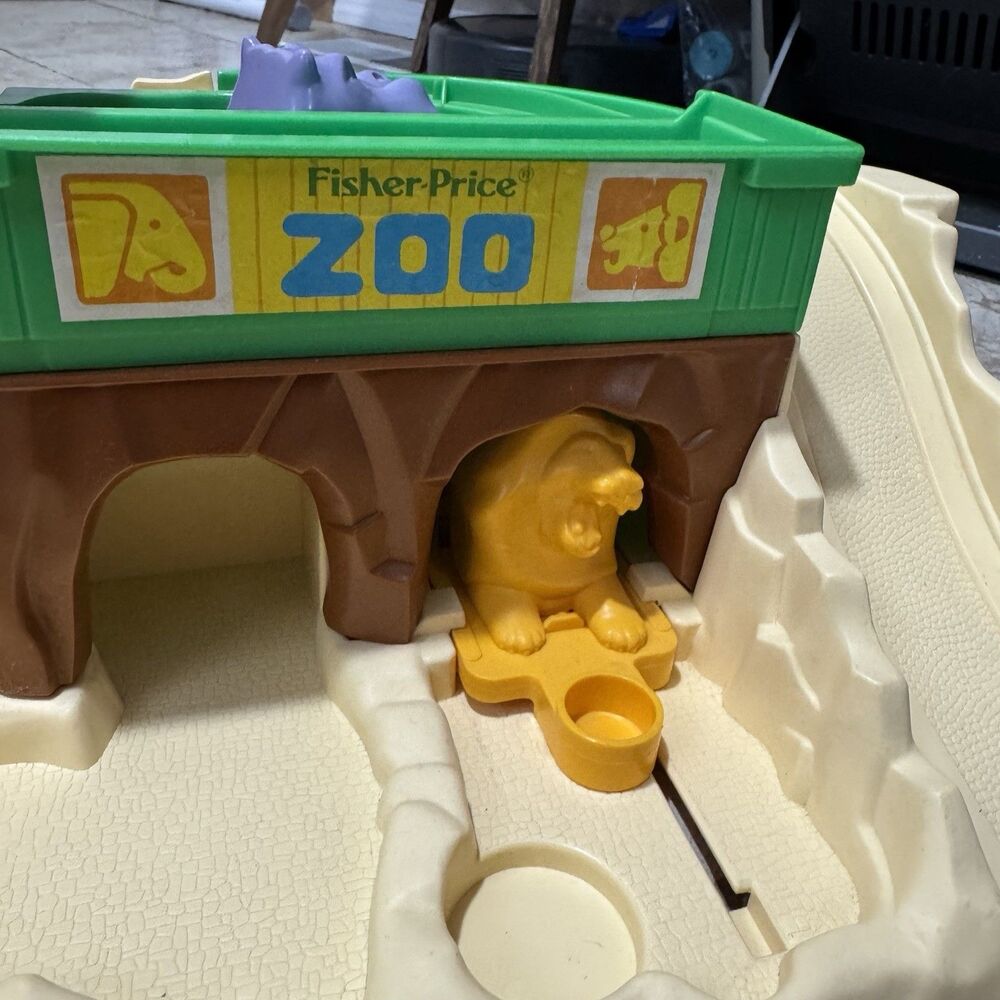 Fisher Price Little People #916 Zoo Playset Structure VTG 1984 - Picture 14 of 16
